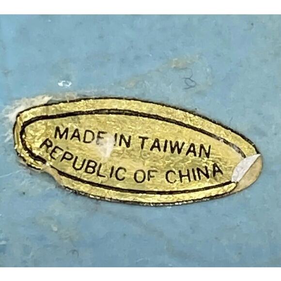 Mid 20th Century HandPainted French Blue Ceramic Planter Flower Pots Set of 3 - Picture 9 of 12